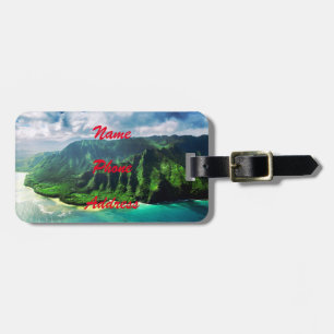 Étiquette À Bagage Pittoresque Kauai Hawaii