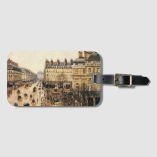 Étiquette À Bagage Place du Théâtre Français, Paris Pluie par Pissarr