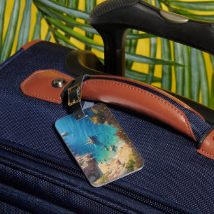 Étiquette À Bagage Plage en Grèce