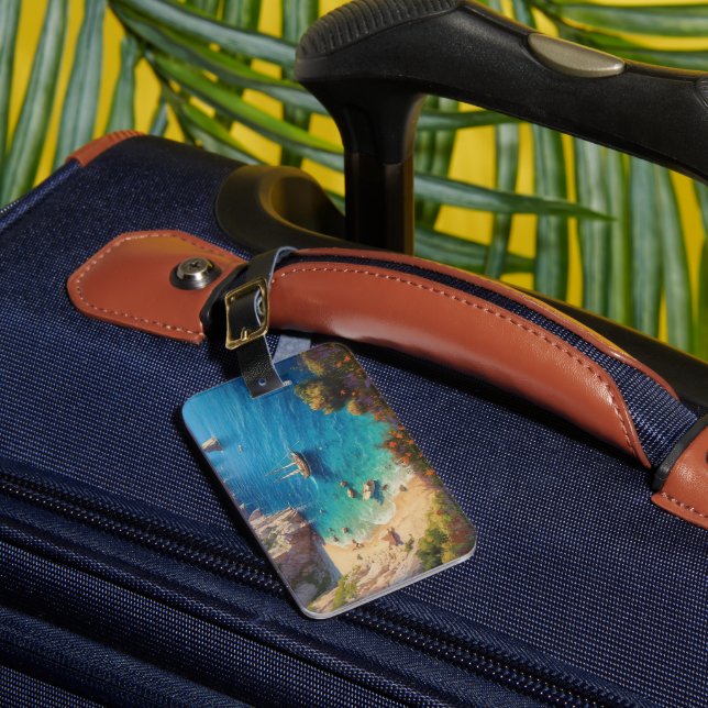 Étiquette À Bagage Plage en Grèce (Insitu Rectoal 1)