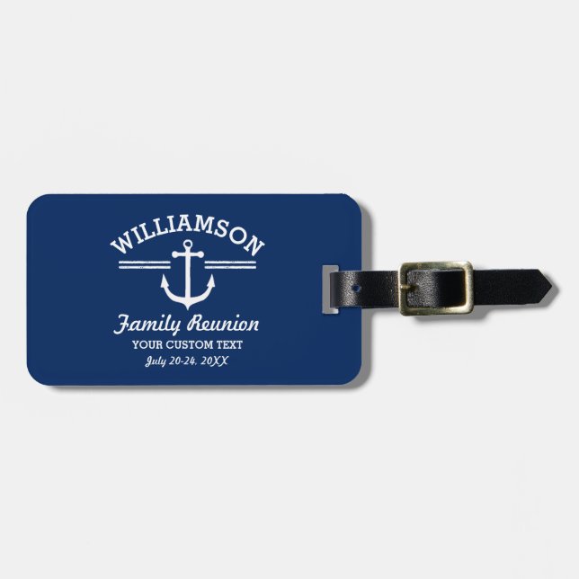 Étiquette À Bagage Plage nautique de croisière de voyage de la (Devant horizontal)