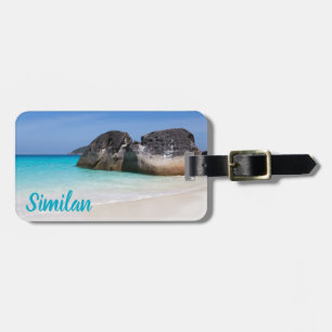 Étiquette À Bagage Plage Similaire Andaman Sea Phuket Thaïlande cadea