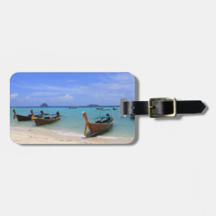 Étiquette À Bagage Plage tropicale