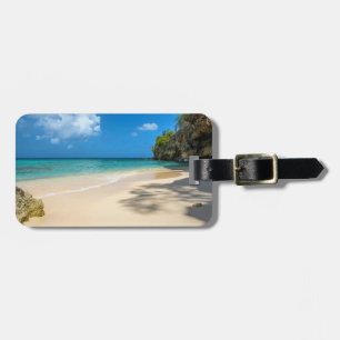 Étiquette À Bagage Plage tropicale de Tahiti Sandy Island 