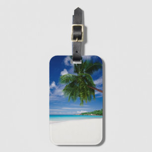 Étiquette À Bagage Plage tropicale   Seychelles