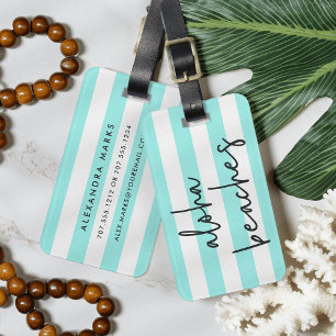 Étiquette À Bagage Plages Aloha Personnalisées