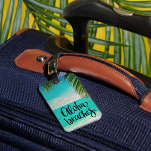 Étiquette À Bagage Plages d'Aloha Hawaii Beach Été