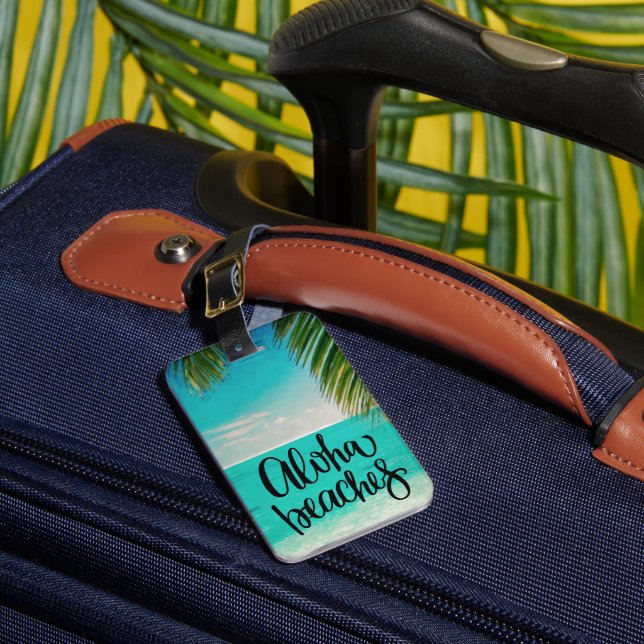 Étiquette À Bagage Plages d'Aloha Hawaii Beach Été (Insitu Rectoal 1)