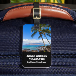 Étiquette À Bagage Plages tropicales   Maui Hawaii