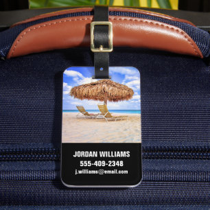 Étiquette À Bagage Plages tropicales   Plage de sable d'Aruba