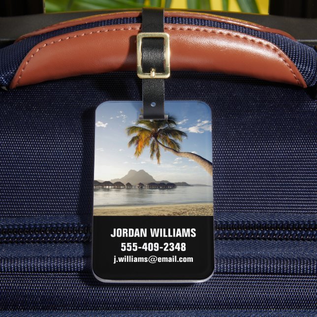 Étiquette À Bagage Plages tropicales | Plages, Bora Bora (Insitu Rectoal 2)