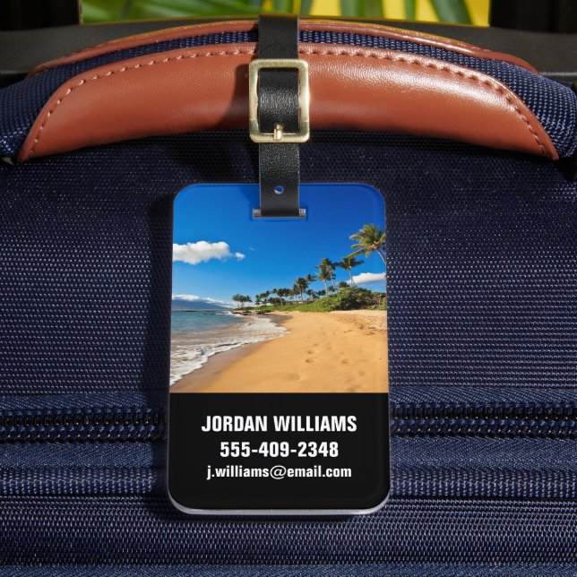 Étiquette À Bagage Plages tropicales | Wailea, Maui, Hawaii (Insitu Rectoal 2)