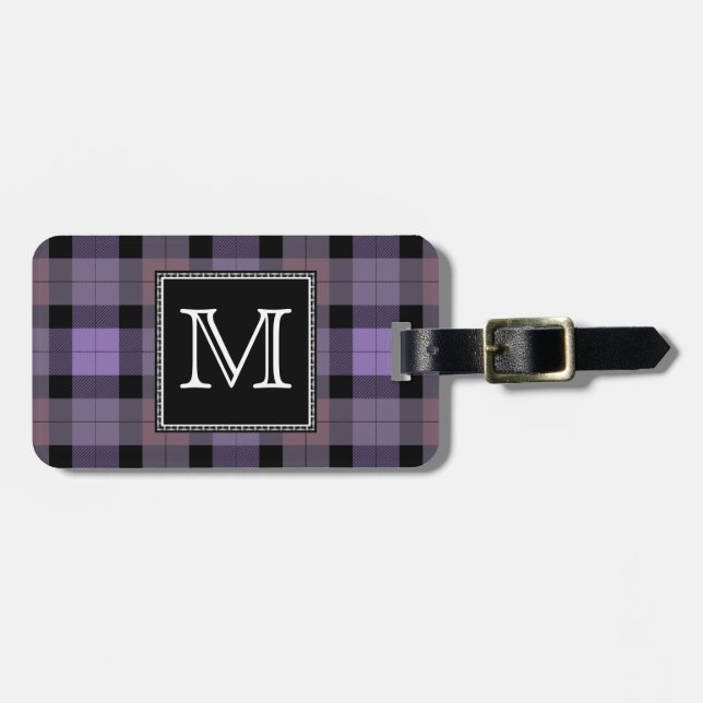 Étiquette À Bagage Plaid personnalisé (Devant horizontal)