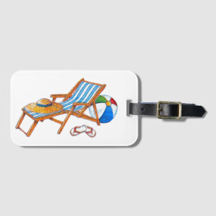 Étiquette À Bagage Plaisir au soleil