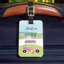 Plaisir Scène Glitzy Golf Player Panier