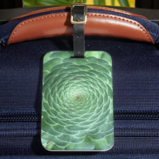 Étiquette À Bagage Plante vert Succulent