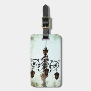 Étiquette À Bagage Plaza Light Music Notes Grunge