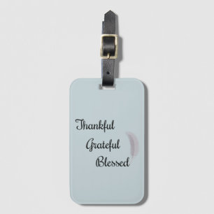 Étiquette À Bagage Plumes Angel Gratuit Gratuit Blessé Dusty Bleu