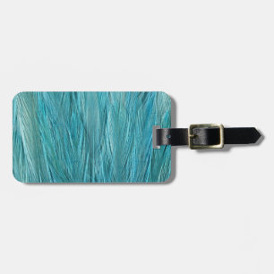 Étiquette À Bagage Plumes bleues