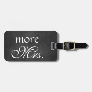Étiquette À Bagage Plus de Mme Chalkboard Luggage Tag