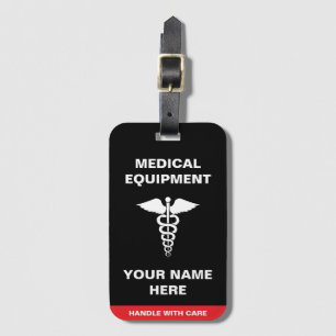 Étiquette À Bagage Poignée Médicale personnalisée avec soin