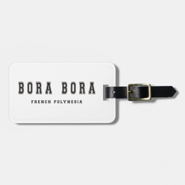 Étiquette À Bagage Polynésie française de Bora Bora (Devant horizontal)