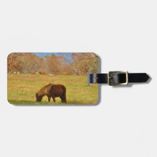 Étiquette À Bagage Poney miniature Brown