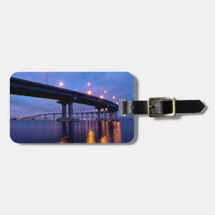 Étiquette À Bagage Pont du Coronado à Dusk
