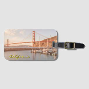 Étiquette À Bagage Pont Golden Gate de Californie au matin