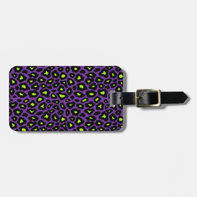 Étiquette À Bagage Pop Leopard (Devant horizontal)