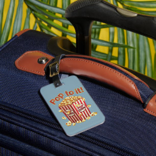 Étiquette À Bagage Poppin' avec Style - "Pop to it!"