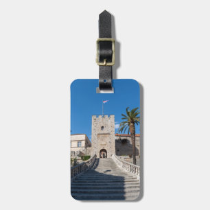 Étiquette À Bagage Porte de terre dans la ville de Korcula - Dalmatie