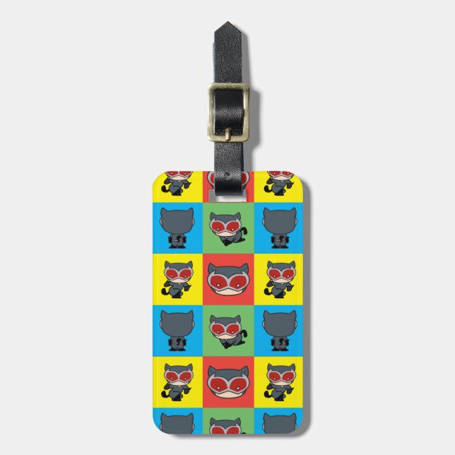 Étiquette À Bagage Poses de caractères Chibi Catwoman (Devant Vertical)