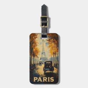 Étiquette À Bagage Poster de voyage Paris des années 1930 vintage Tou