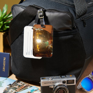 Étiquette À Bagage Pot à thé doré