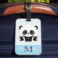 Pot Polka personnalisé Monogram Cute Panda