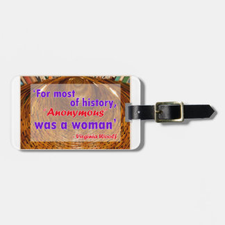 Étiquette À Bagage Pour la majeure partie d'histoire, anonyme était