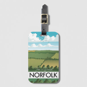 Étiquette À Bagage Pour une pause Norfolk affiche de voyage Café bico