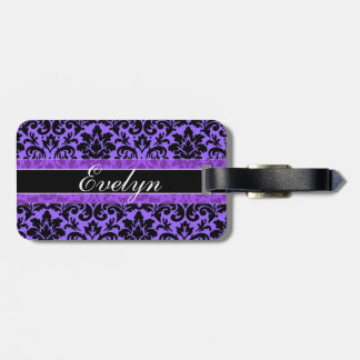 Étiquette À Bagage Pourpre fait sur commande