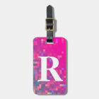 Pourpre lumineux, lumières carrées de bleu avec