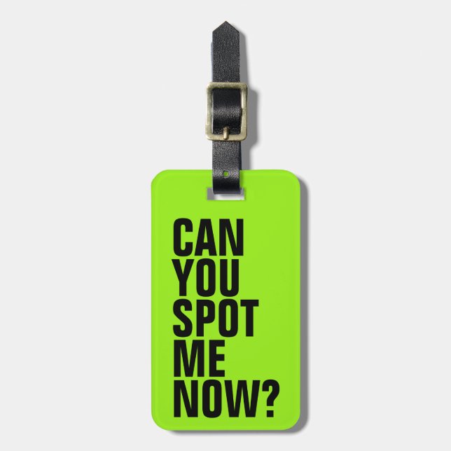 Étiquette À Bagage Pouvez-Vous Me Repérer Maintenant ? Balise de baga (Devant Vertical)