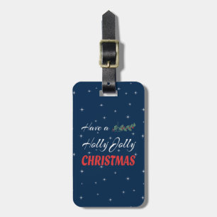 Étiquette À Bagage Prenez un Holly Jolly Christmas