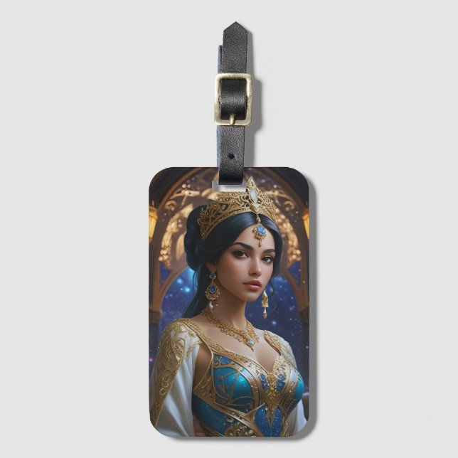 Étiquette À Bagage princesse arabe (Devant Vertical)