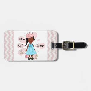 Étiquette À Bagage Princesse Big Soeur Africaine Américaine