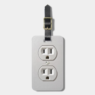 Étiquette À Bagage Prise électrique à brancher