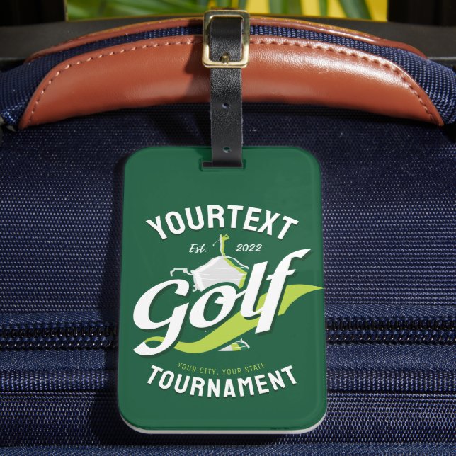 Étiquette À Bagage Pro Golfer NAME Golf Trophée Tournoi de golf (Insitu Rectoal 2)