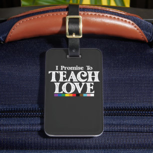 Étiquette À Bagage Professeur De Fierté LGBT Je Promets D'Enseigner L