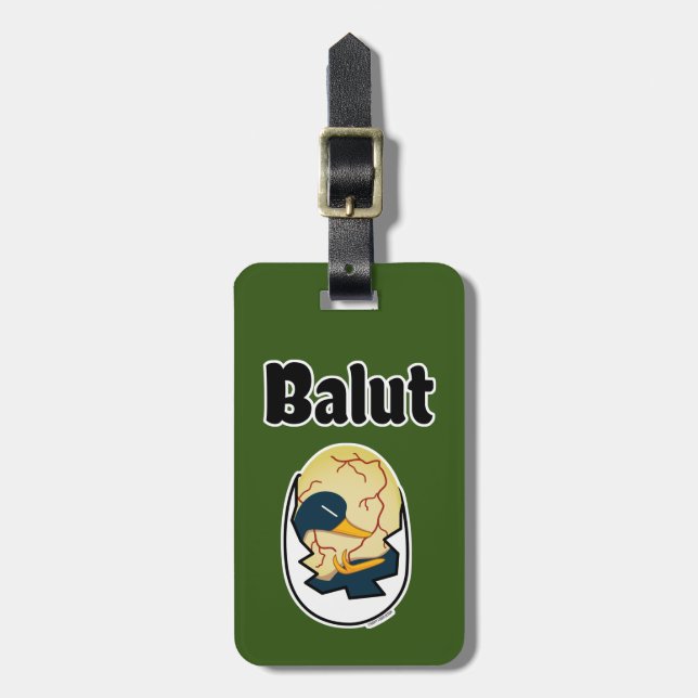 Étiquette À Bagage Protéine d'oeuf d'un embryon de canard de chauve-s (Devant Vertical)