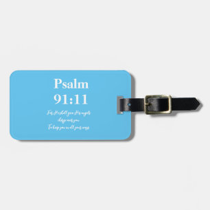 Étiquette À Bagage Psaume 91:11 étiquette de valise chrétienne person
