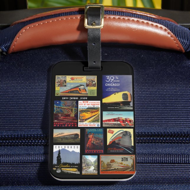 Étiquette À Bagage Publicité ferroviaire vintage (Insitu Rectoal 2)